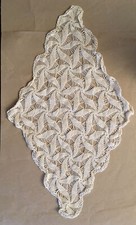 Centrini all'uncinetto in cotone a forma romboidale