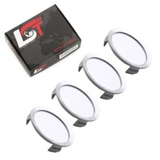 4X Copertura Coprimozzo Coperchio Copertura Cerchione Argento Ø 75Mm Per LANCIA