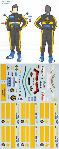 Decalcomania driver pit crew - decalcomania,