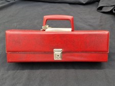 vintage red cassette carry