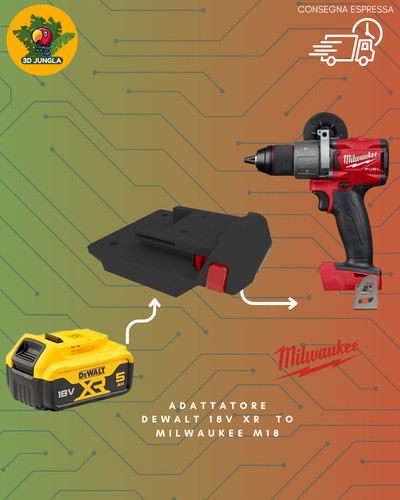 Adattatore batteria dewalt - adattatore,