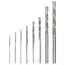 Set 8 Punte Diamantate per Trapano Da 0,8 Mm a 3,0 Mm Foretti Elicoidali per For