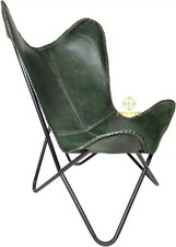 Vintage Pelle Farfalla Sedia