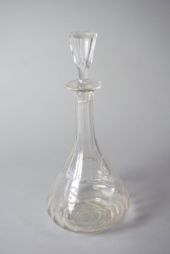 Vetro cristallo caraffa - vetro, antico