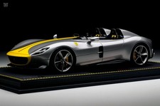 1/18 BBR Ferrari Monza SP2 Grigio Ferro 2018 14/99 with display case-P18165P