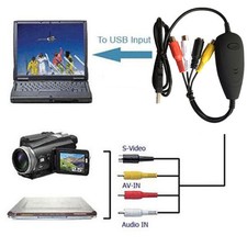 EZCAP USB Video Capture Audio Grabber VHS TV Lettore di giochi per PC,DVD Maker,Win10
