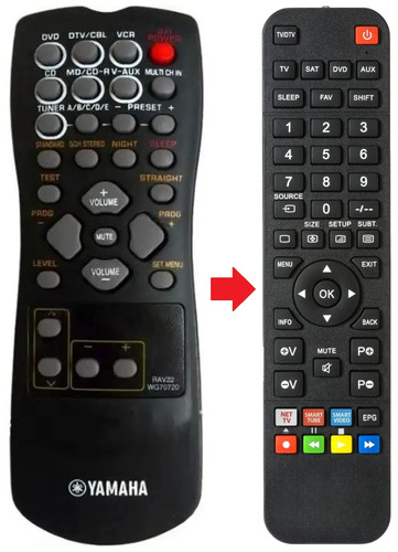 Telecomando adatto per yamaha - adatto,