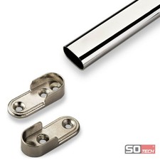 Asta appendiabiti attaccapanni cuscinetto tubo armadio asta armadio acciaio tubo ovale