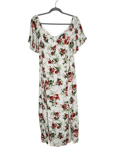 Abito topshop bianco rosso - topshop,