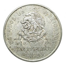 [NC] MESSICO - 5 PESOS 1953 -