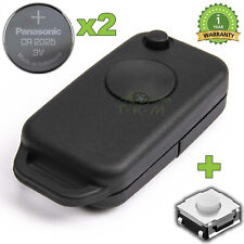 CHIAVE GUSCIO PER MERCEDES A C E CL W168 W202 W208 W210 + 2x CR2025 + PULSANTE