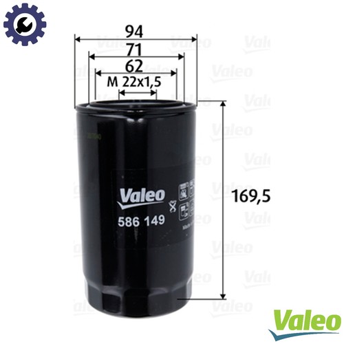 Filtro olio 586149 per iveco - filtro,