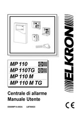 Manuale d'uso utente centrale antintrusione Elkron MP110
