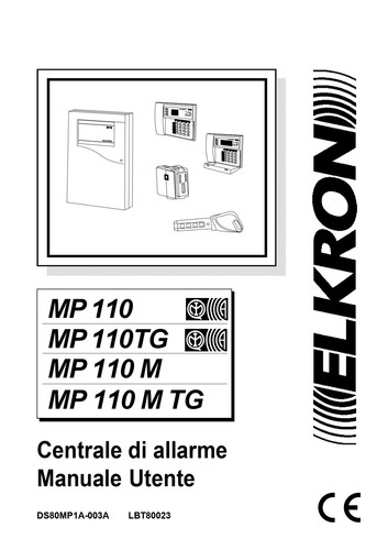 Manuale uso utente - manuale, centrale