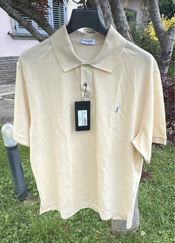 Saint laurent polo uomo beige - laurent,