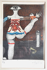 Acquaforte acquatinta firmata a mano Franco Gentilini in cornice