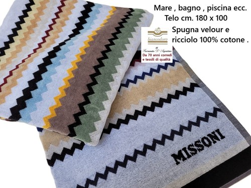 Missoni telo spugna 180 x - spugna,