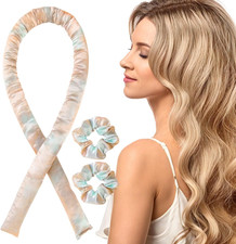 3 Pezzi Bigodino Lungo per Boccoli, Seta Bigodini Grandi per Volume, Fascia Morb