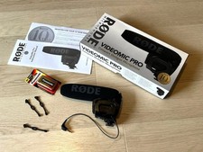 Microfono RODE VideoMic Pro Shotgun con scatola originale e batteria di...
