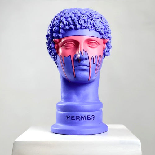 Busto hermes pop art fatto - pop,