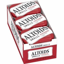 Altoids Smalls Menta Piperita Senza Zucchero - Confezione da 9 - BB 08/24