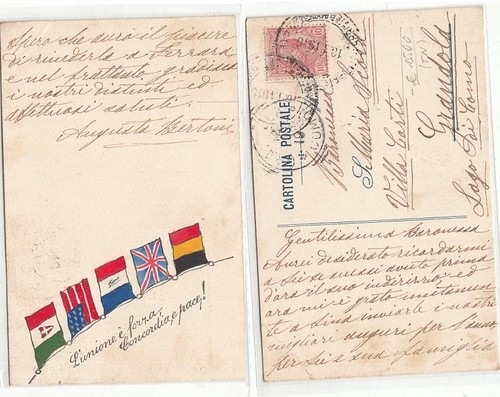 Cartolina postale l - cartolina, l'unione