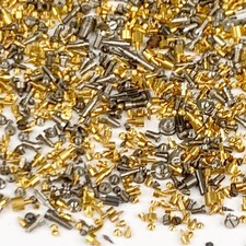 500+ TINY Watch Screws Gold
