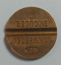 Gettone telefonico con segno - telefonico,
