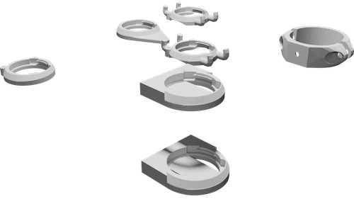 Supporto porta ciclocomputer - supporto,