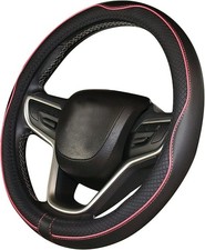 Coprivolante Auto Ecopelle per Volkswagen Golf Polo Passat T-ROC Nero Rosa