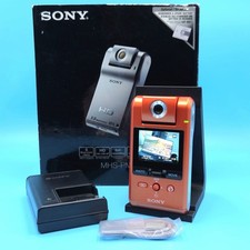 Videocamera Sony MHS-PM1 Webbie HD 5,0 megapixel fotocamera Arancione testata