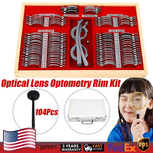104 pezzi optometria - kit, lenti