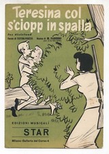 Spartito TERESINA COL S'CIOPP IN SPALLA Mario Panzeri 1955 sheet Enzo Amadori