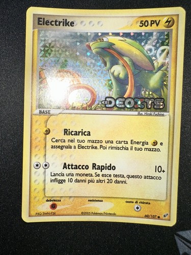 Carta pokémon electrike - carta,