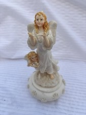 Christmas Mama Angel & Baby Angel Music Box 