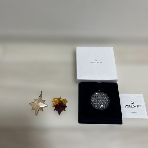 Swarovski ornament 3piece set - 3piece,