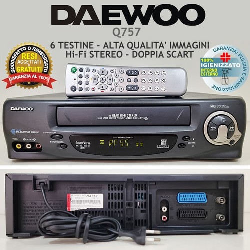 Videoregistratore vhs daewoo - vhs,