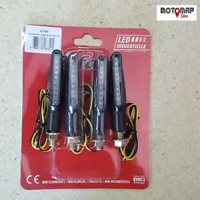 Kit 4 Frecce Led Sequenziali moto Indicatori Led Omologate CE Nero Garanzia IT