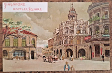 Postcard Singapore - Raffles Square