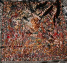 Arazzo jacquard antico scena