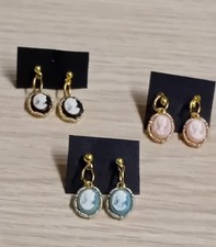 Orecchini Con Cammeo Stile Vintage