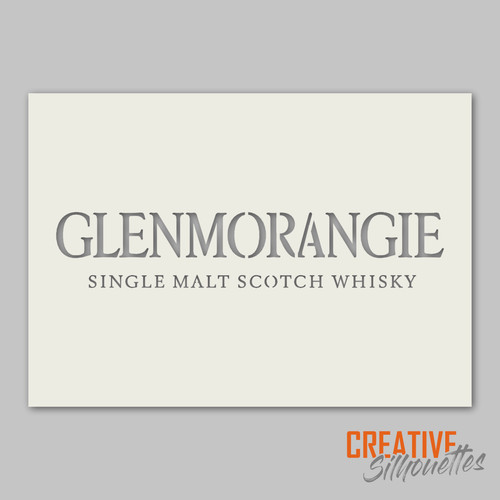 Glenmorangie whisky stencil - whisky,