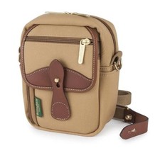 Billingham Compact Stowaway custodia borsa fotocamera + cinghia in tela kaki e marrone chiaro (UK)S