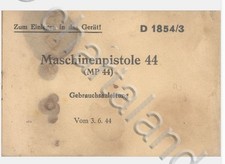ESERCITO GERMANIA Fucile Mitragliatore Mauser MP44 7,9 1944 (ger) D1854-3 DVD