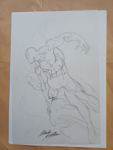 Original comic art spiderman - comic,