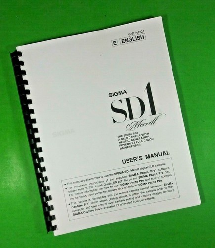 Manuale uso per sigma - per, sd1