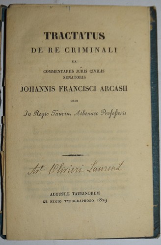 Diritto criminale ediz - ediz., 1829