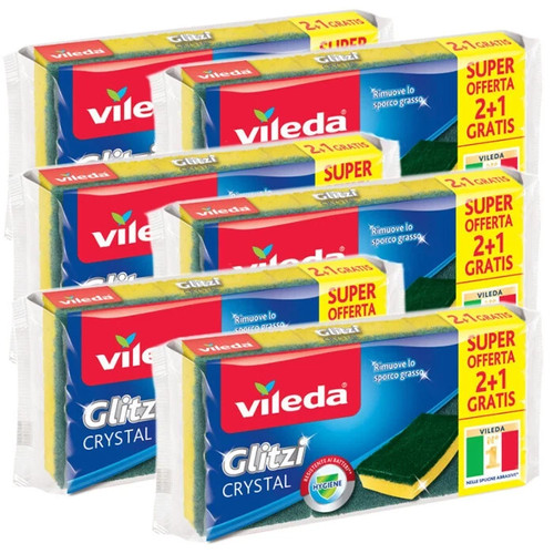 Spugne cucina vileda glitzi - cucina,