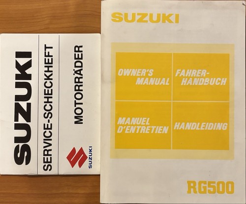 Suzuki rg500 manuale uso - suzuki,