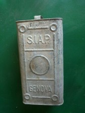 VECCHIA LATTA SIAP GENOVA PETROLIO SPLENDOR DEL 1930 * VEDI FOTO *